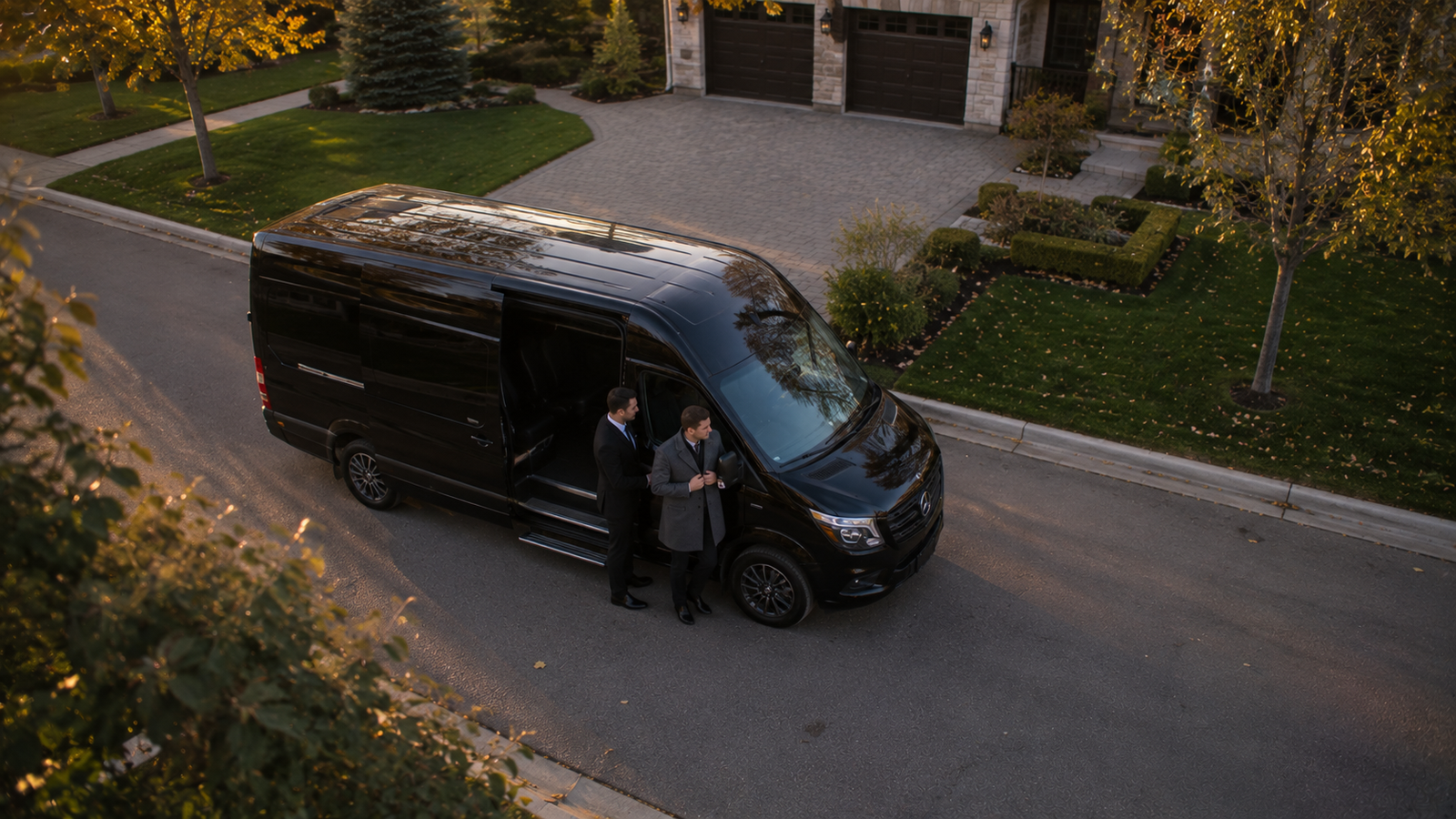 Chauffeur loading luggage into an airport limo in Aylmer, Ontario