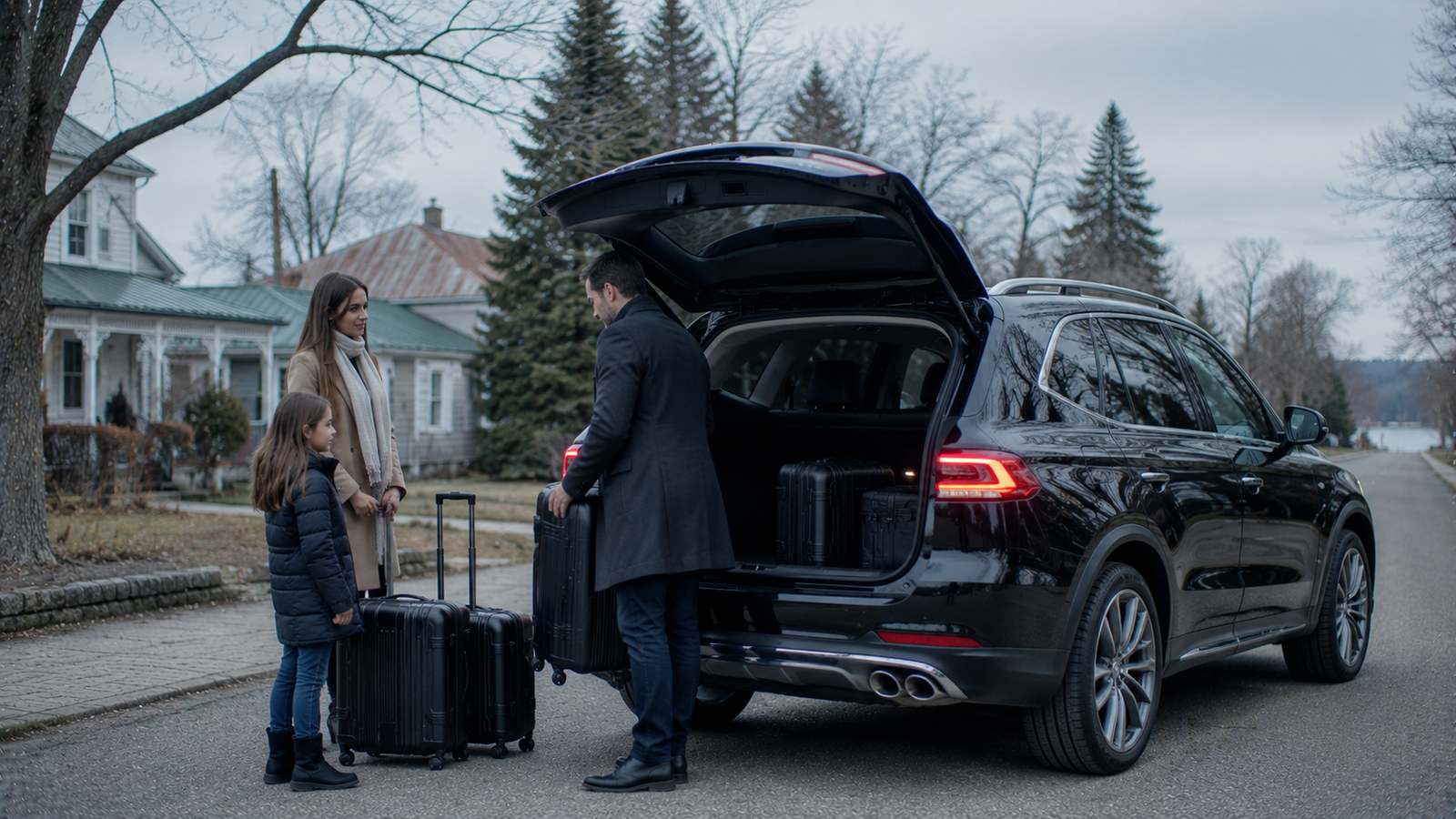 Executive airport SUV waiting for a passenger in Eganville, Ontario