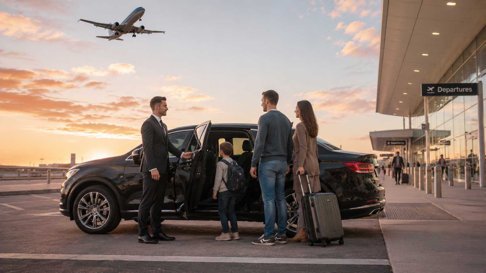 Executive airport SUV waiting for a passenger in Richmond, Ontario